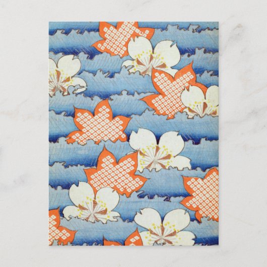 美しい桜フラワーアート ポストカード (正面)