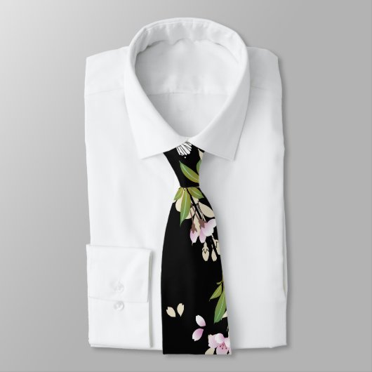 美しい桜ヴィンテージ日本のフローラ ネクタイ (タイ)