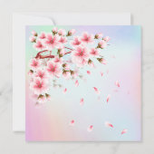 美しい桜 招待状 (裏面)