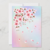 美しい桜 招待状 (裏面)