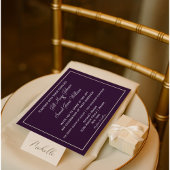 美しい梅とグレーの結婚式 招待状