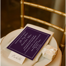 美しい梅と灰色結婚の 招待状