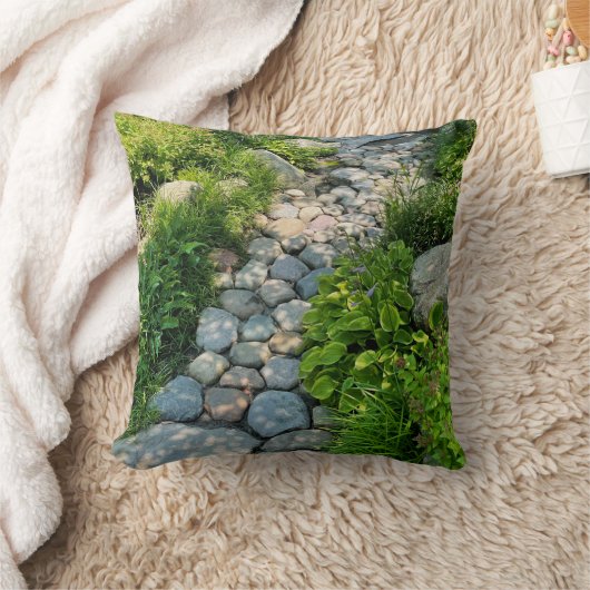 美しい森の写真の日照り木写真テンプレート クッション (ブランケット)