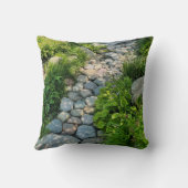 美しい森の写真の日照り木写真テンプレート クッション (裏面)