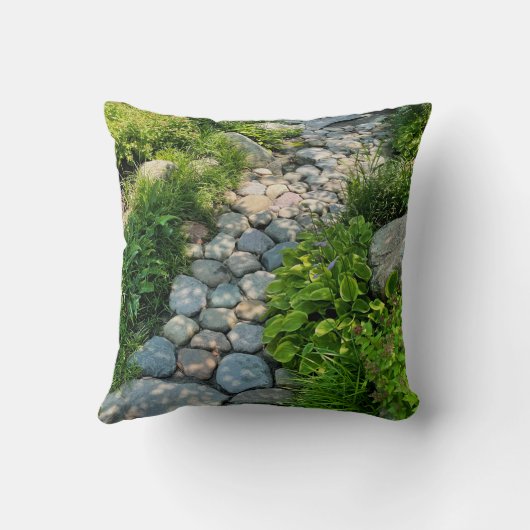 美しい森の写真の日照り木写真テンプレート クッション (裏面)