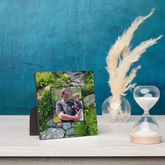 美しい森の写真の日照り木写真テンプレート フォトプラーク (インサイチュ)