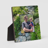 美しい森の写真の日照り木写真テンプレート フォトプラーク (正面)