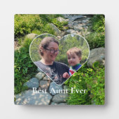 美しい森の写真の日照り木写真テンプレート フォトプラーク (正面)