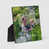 美しい森の写真の日照り木写真テンプレート フォトプラーク (正面)