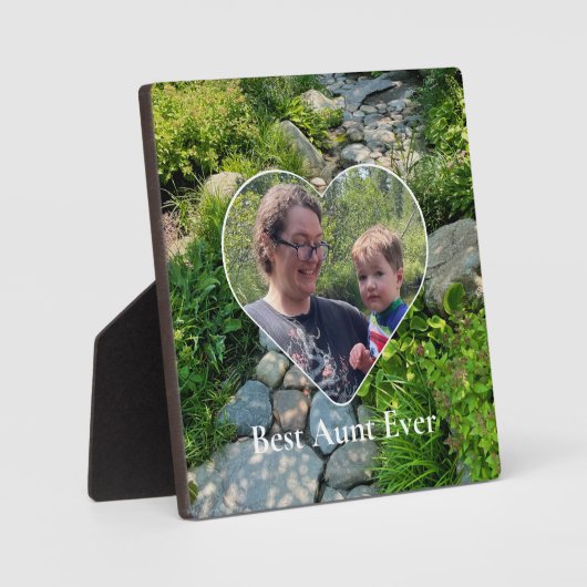 美しい森の写真の日照り木写真テンプレート フォトプラーク (正面)