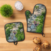 美しい森の写真の日照り木写真テンプレート 鍋つかみ&鍋敷きセット (トップダウン)