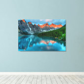 美しい森の山と海青空 キャンバスプリント (インサイチュ (ウッドフロア))