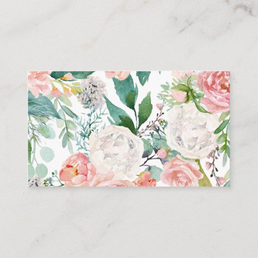 美しい森の森の動物おむつラッフル エンクロージャーカード (裏面)