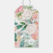 美しい森の森の動物の女の子赤ちゃんシャワー ギフトタグ (裏面)