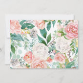 美しい森の森の動物の女の子赤ちゃんシャワー 招待状 (裏面)