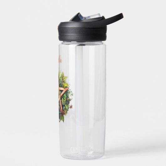 美しい森の異教のペンタグラム ウォーターボトル (左面)