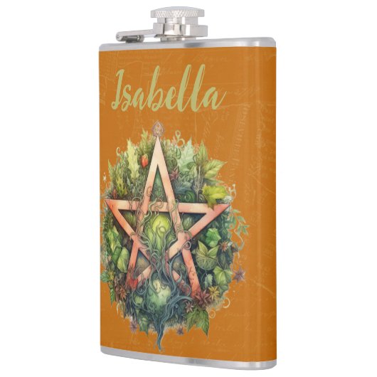 美しい森の異教のペンタグラム フラスク (左)