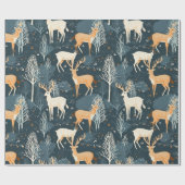 美しい森の鹿 ラッピングペーパー (フラット)