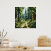 美しい森林の風景 ポスター (キッチン)