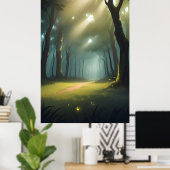 美しい森林パス ポスター (ホームオフィス)