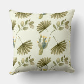 美しい植物のパターン クッション (裏面)