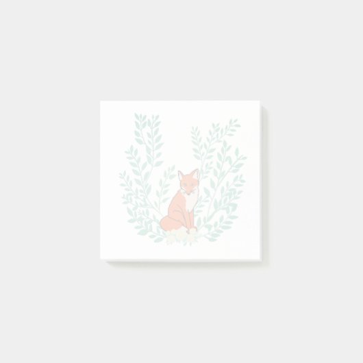 美しい植物のリースの威厳のあるな孤 ポストイット (正面)