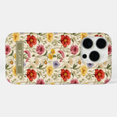 美しい植物の水彩画のワイルドフラワーの名前 Case-Mate iPhoneケース (裏面 (横))