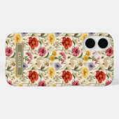 美しい植物の水彩画ワイルドフラワーの名前 Case-Mate iPhoneケース (裏面 (横))