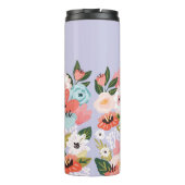 美しい植物の花の花のパターン タンブラー (裏面)