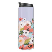 美しい植物の花の花のパターン タンブラー (回転右)