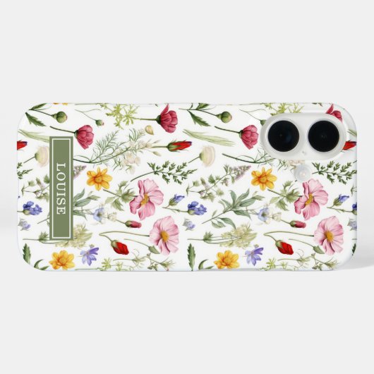 美しい植物の野生花の名前 Case-Mate iPhoneケース (裏面 (横))