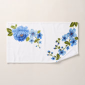 美しい植物の青い花 バスタオルセット (ハンドタオル)