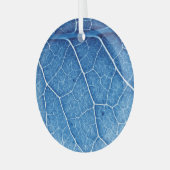 美しい植物クローズアップテクスチャ背景 ガラスオーナメント (正面左)