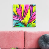 美しい植物コレクション キャンバスプリント (インサイチュ (リビング))