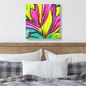 美しい植物コレクション キャンバスプリント (インサイチュ (寝室))