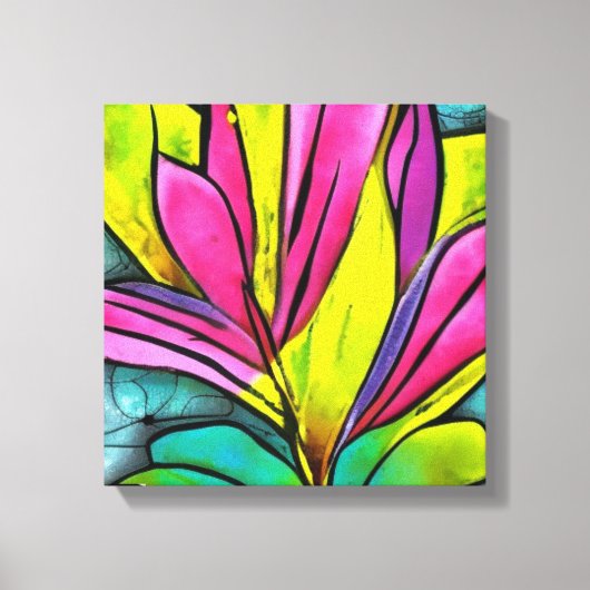 美しい植物コレクション キャンバスプリント (正面)