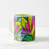 美しい植物コレクション ツートーンマグカップ (正面左)