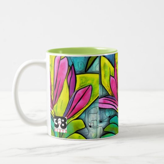 美しい植物コレクション ツートーンマグカップ (左)