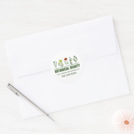 美しい植物スパ ビジネス フラワーサロン ラウンドシール