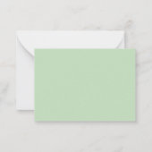 美しい植物フローラガーデンミントリプライカード ノートカード (裏面)