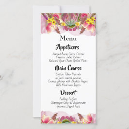 美しい植物フローラガーデンメニュー