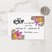 美しい植物フローラガーデンRSVPノートカード ノートカード (正面/裏面インサイチュ)
