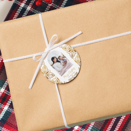 美しい植物体のアーチ写真クリスマス フェイバータグ