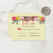 美しい植物園フローラのクリームの返信カード ノートカード (正面/裏面インサイチュ)