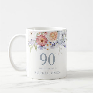 美しい植物学フローラ90thバースデーパーティー コーヒーマグカップ