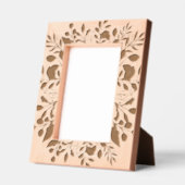 美しい植物性フローラカップル記念日 レーザー彫刻フレーム (左)