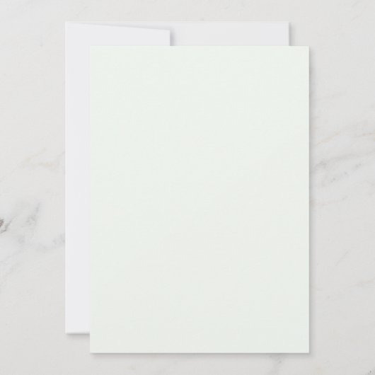 美しい植物性ホワイトクロスバプテスマ 招待状 (裏面)