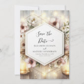 美しい植物石結婚工の瓶 セーブザデート (正面)