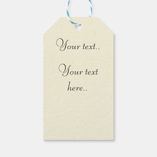 美しい植物自然手描き芸術 ギフトタグ (裏面)