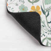 美しい植物花柄 マウスパッド (コーナー)